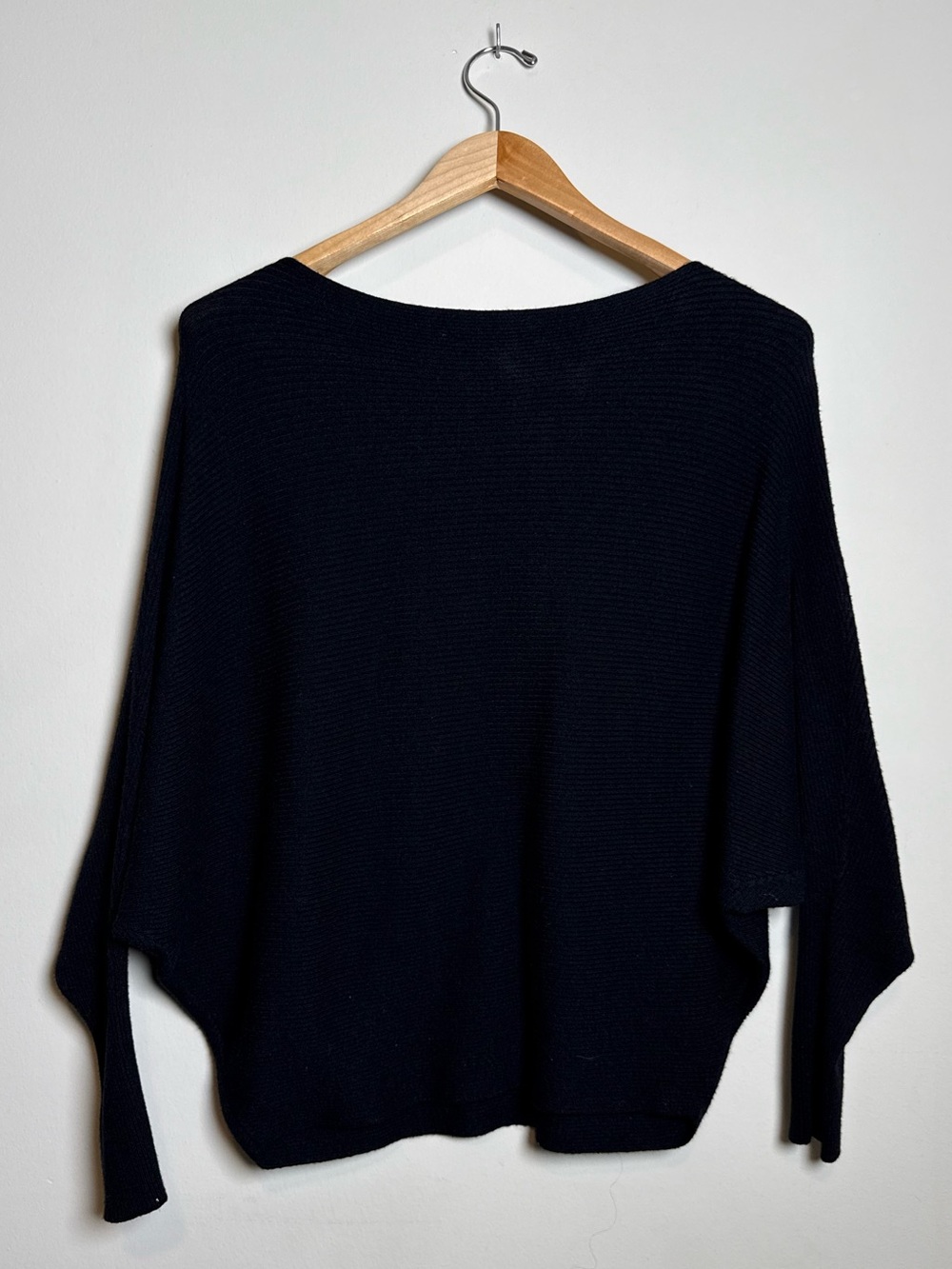 Philosophy Republic Clothing  | Ribbed Dolman Sleeve Sweater | Black | Large - Picture 2 of 9